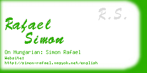 rafael simon business card